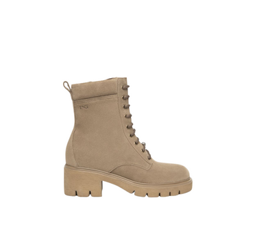 NERO GIARDINI LEATHER COMBAT BOOTS