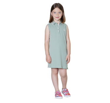 US POLO ASSN GIRLS ELSA SLEEVELESS DRESS