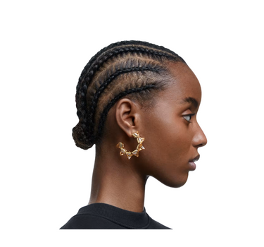 SWAROVSKI MATRIX HOOP EARRINGS