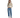 DKNY LONG SLEEVE MULTI STRIPE POLO SWEATER