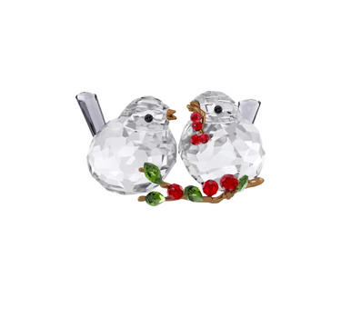 SWAROVSKI IDYLLIA BIRD COUPLE AND BERRIES