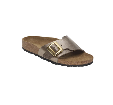 BIRKENSTOCK CATALINA CUSHION BUCKLE BIRKO FLOR TAUPE NARROW/REGULAR