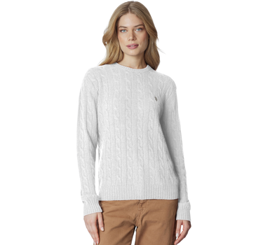 US POLO ASSN WOMEN BRIT CABLE SWEATER