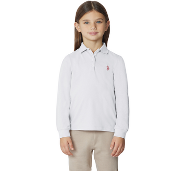 US POLO ASSN GIRLS EVIE POLO SHIRT