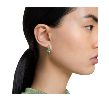SWAROVSKI MATRIX HOOP EARRINGS