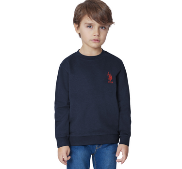 US POLO ASSN BOYS IVAN CREW NECK SWEATER