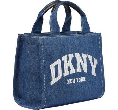 DKNY HADLEE SMALL EMBROIDERED LOGO TOTE BAG