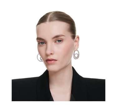 SWAROVSKI MATRIX HOOP EARRINGS