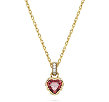 SWAROVSKI STILLA PENDANT HEART IN RED