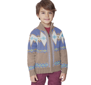 US POLO ASSN BOYS PLUS JAQUARD CARDIGAN