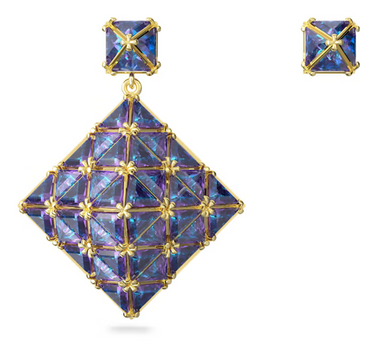 SWAROVSKI CURIOSA DROP EARRINGS IN BLUE