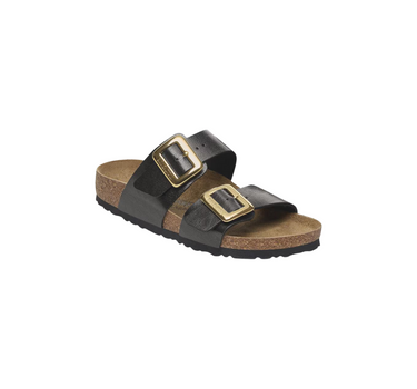 BIRKENSTOCK SYDNEY LUXE BUCKLE BIRKO FLOR GRACEFUL LICORICE NARROW