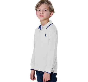 US POLO ASSN KIDS LONG SLEEVE POLO SHIRT