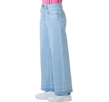US POLO ASSN WOMEN WEND WIDE LEG DENIM TROUSERS