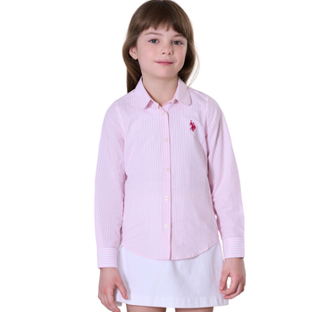 US POLO ASSN GIRLS LONG SLEEVE SHIRT