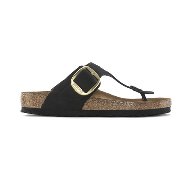 BIRKENSTOCK GIZEH BIG BUCKLE REGULAR FIT IN BLACK