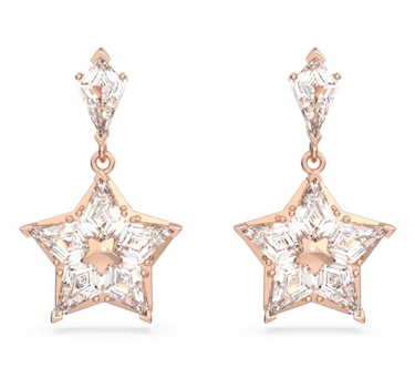 SWAROVSKI STELLA DROP EARRINGS IN WHITE