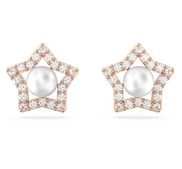 SWAROVSKI STELLA STUD EARRINGS ROUND CUT