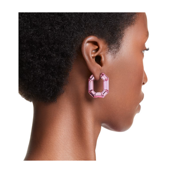 SWAROVSKI LUCENT HOOP EARRINGS