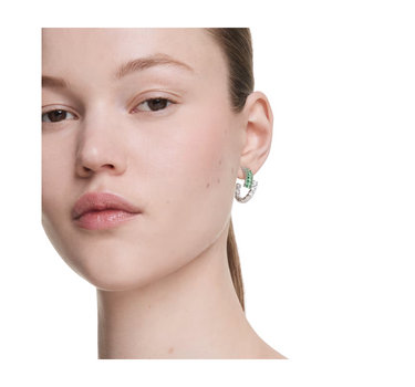 SWAROVSKI MATRIX HOOP EARRINGS