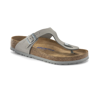 BIRKENSTOCK GIZEH SOFT BEDDING REGULAR FIT IN GREY