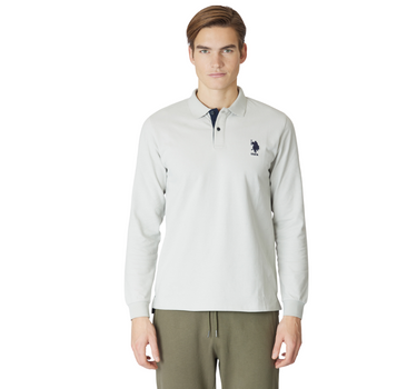 US POLO ASSN MEN IDRIS LONG SLEEVE POLO SHIRT
