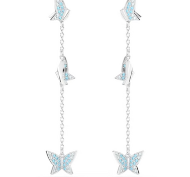 SWAROVSKI LILIA DROP EARRINGS IN BLUE