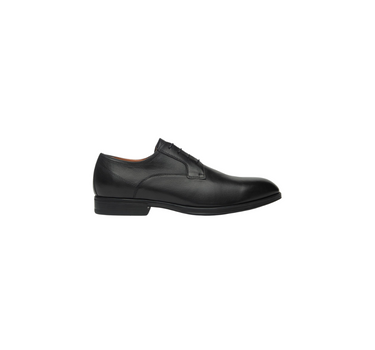 NERO GIARDINI LEATHER TIE-UP SHOES