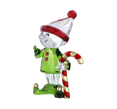 SWAROVSKI HOLIDAY CHEERS DULCIS ELF AND CANDY CANE