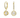 SWAROVSKI UNA ANGELIC DROP EARRINGS