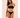 LA VIE EN ROSE BLACK BANDEAU BIKINI TOP