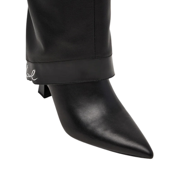 KARL LAGERFELD DEBUTANTE FOLD DOWN KNEE-HIGH BOOTS