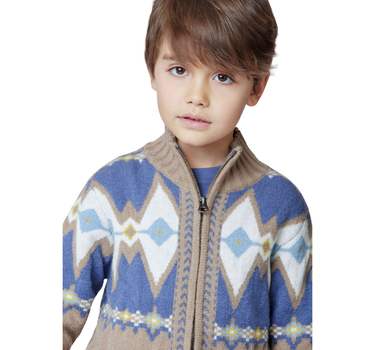 US POLO ASSN BOYS PLUS JAQUARD CARDIGAN