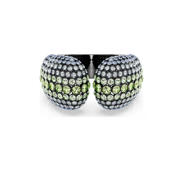 SWAROVSKI SUBLIMA CUFF, ROUND CUT, MULTICOLORED,RUTHENIUM PLATED