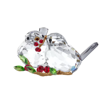 SWAROVSKI IDYLLIA BIRD COUPLE AND BERRIES