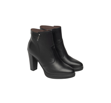 NERO GIARDINI LEATHER ANKLE BOOTS
