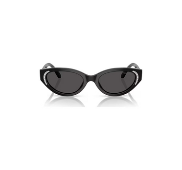 SWAROVSKI SUNGLASSES, CAT-EYE SHAPE, SK6030, BLACK