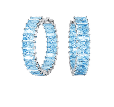 SWAROVSKI MATRIX HOOP EARRINGS