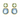 SWAROVSKI CHROMA DROP EARRINGS