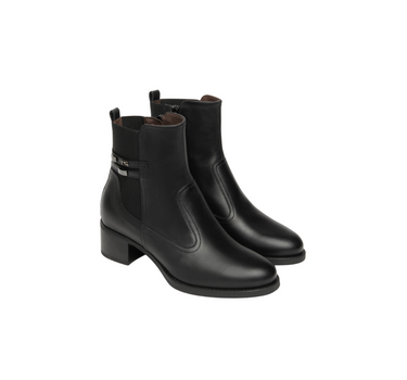 NERO GIARDINI LEATHER ANKLE BOOTS