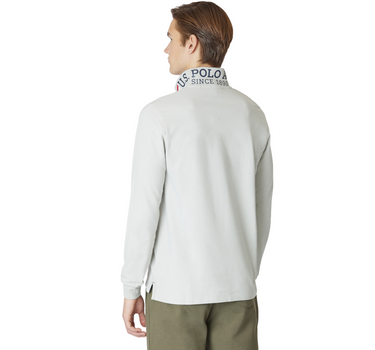 US POLO ASSN MEN IDRIS LONG SLEEVE POLO SHIRT