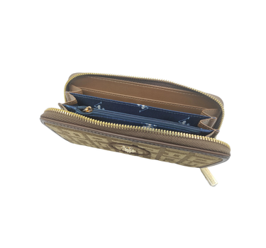 US POLO ASSN WOMEN JACQUARD L. ZIP WALLET