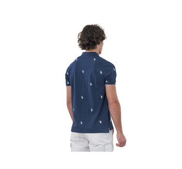 US POLO ASS MEN BENJI POLO SHIRT PRINT ALL-OVER