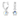 SWAROVSKI CHROMA DROP EARRINGS