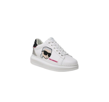 KARL LAGERFELD KAPRI SNEAKERS IN WHITE