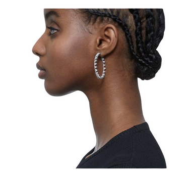 SWAROVSKI ORTYX HOOP EARRINGS