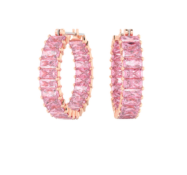 SWAROVSKI MATRIX HOOP EARRINGS