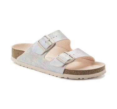 BIRKENSTOCK ARIZONA VEGAN NARROW FIT IN LIGHT ROSE