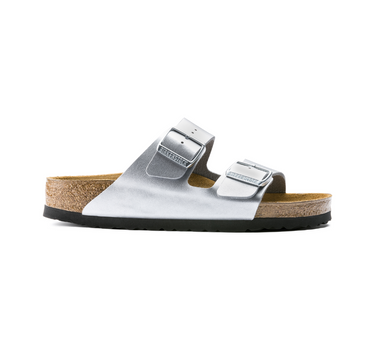 BIRKENSTOCK ARIZONA NARROW FIT IN SILVER