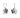 SWAROVSKI SWAN DROP EARRINGS